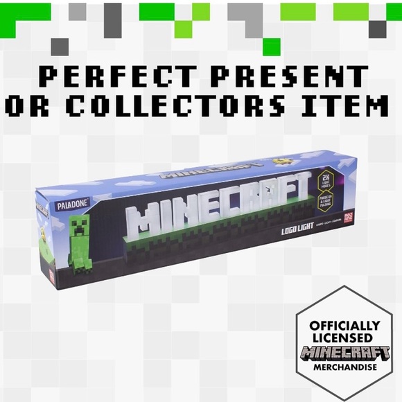 NWT! Original packaging, unopened. Minecraft Logo Light for desk or wall - Picture 3 of 9